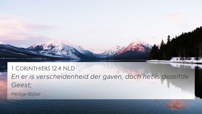 1 Corinthiërs 12:4 NLD Bible Verse Image
