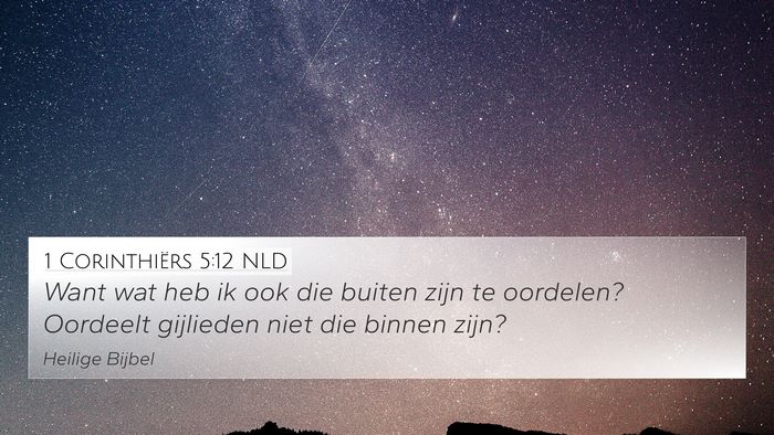 1 Corinthiërs 5:12 NLD Bible Verse Image