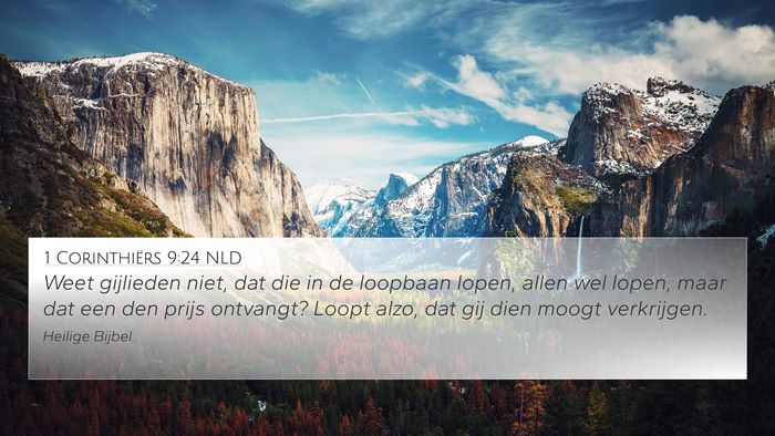 1 Corinthiërs 9:24 NLD Bible Verse Image