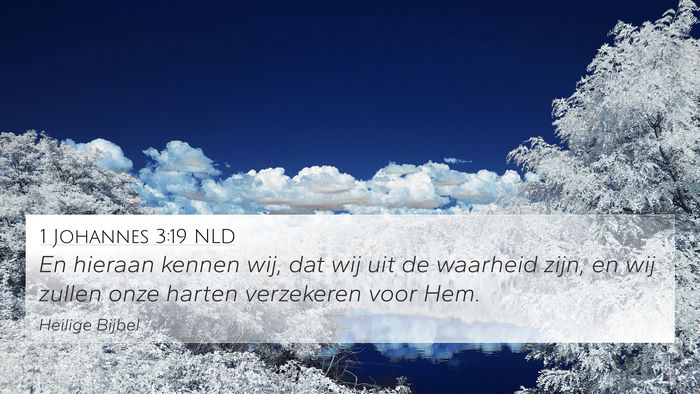 1 Johannes 3:19 NLD 4K Wallpaper - En hieraan kennen wij, dat wij uit de waarheid - 4K Wallpaper Bible Verse