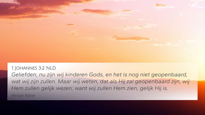 1 Johannes 3:2 NLD Bible Verse Image
