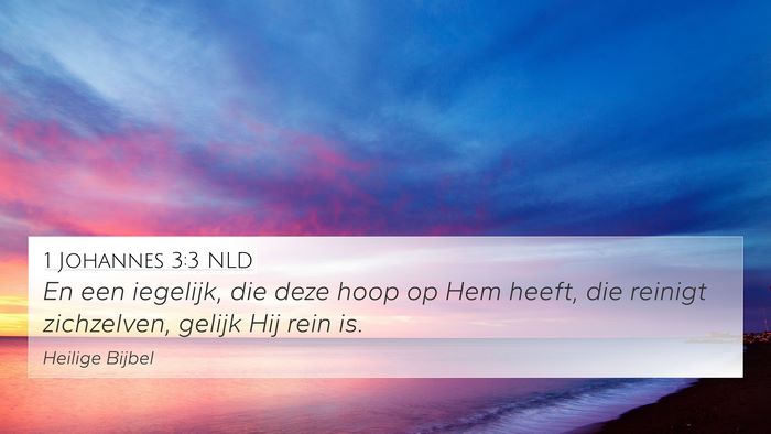1 Johannes 3:3 NLD Bible Verse Image