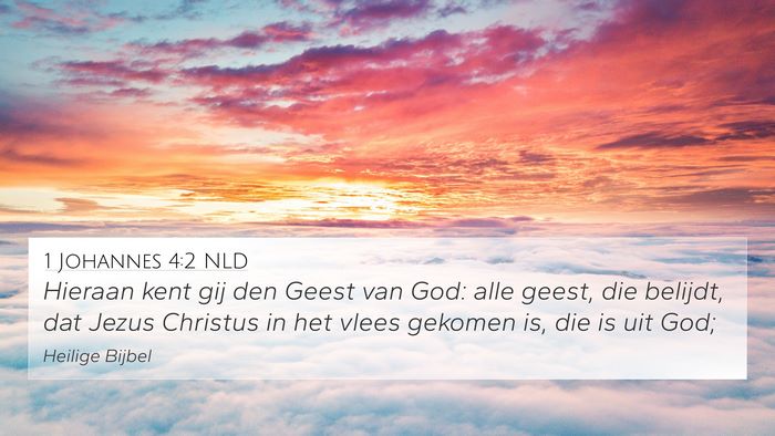 1 Johannes 4:2 NLD 4K Wallpaper - Hieraan kent gij den Geest van God: alle geest, - 4K Wallpaper Bible Verse