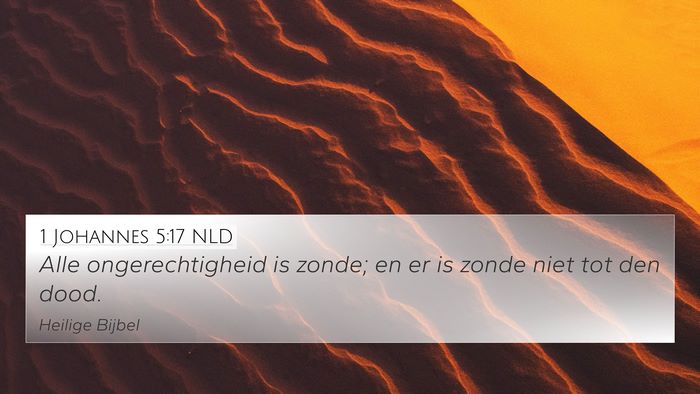1 Johannes 5:17 NLD Bible Verse Image