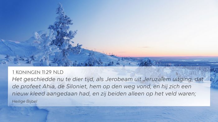 1 Koningen 11:29 NLD Bible Verse Image
