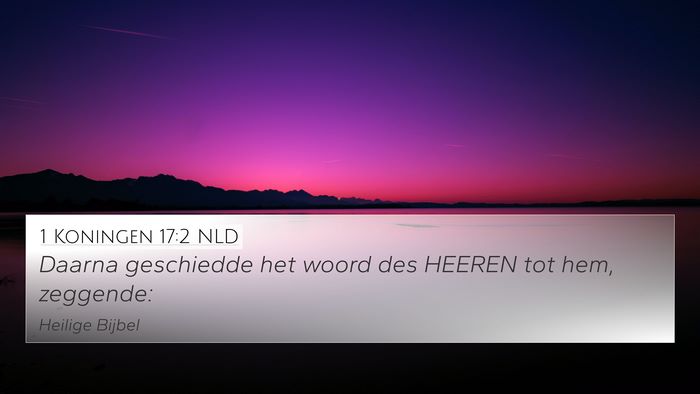 1 Koningen 17:2 NLD 4K Wallpaper - Daarna geschiedde het woord des HEEREN tot hem, - 4K Wallpaper Bible Verse