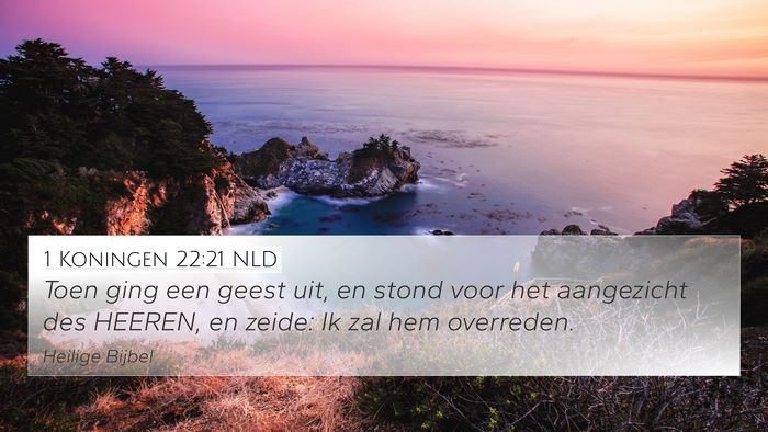 1 Koningen 22:21 NLD Bible Verse Image