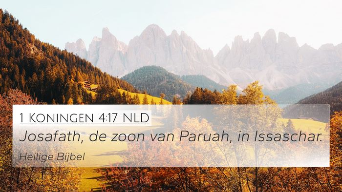 1 Koningen 4:17 NLD 4K Wallpaper - Josafath, de zoon van Paruah, in - 4K Wallpaper Bible Verse