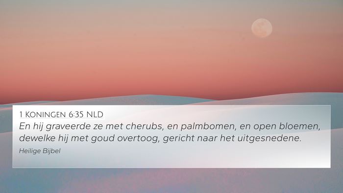 1 Koningen 6:35 NLD Bible Verse Image