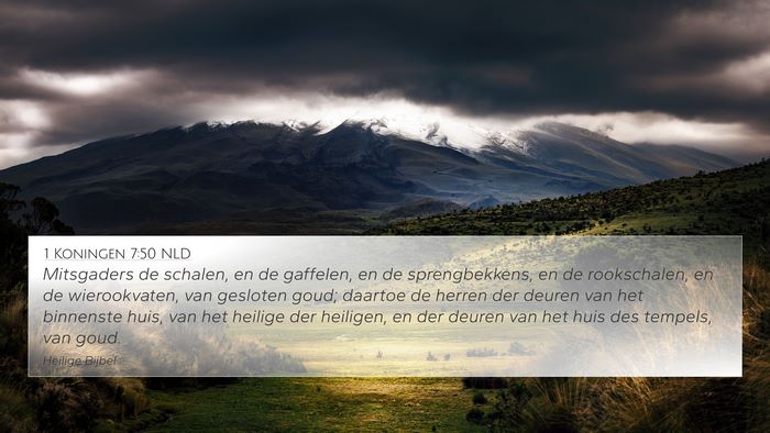 1 Koningen 7:50 NLD Bible Verse Image