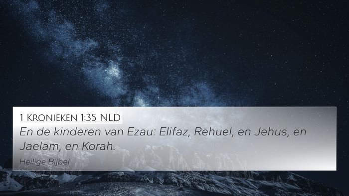 1 Kronieken 1:35 NLD Bible Verse Image