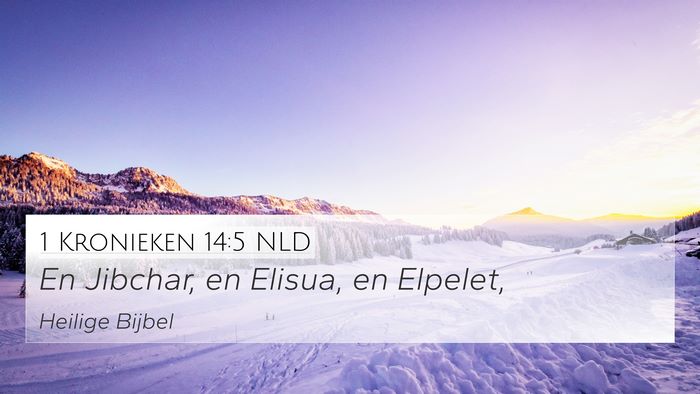 1 Kronieken 14:5 NLD Bible Verse Image