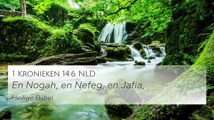 1 Kronieken 14:6 NLD 4K Wallpaper - En Nogah, en Nefeg, en - 4K Wallpaper Bible Verse