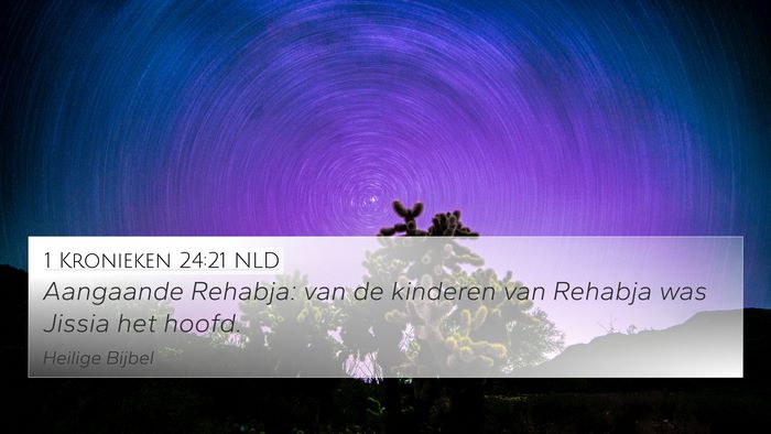 1 Kronieken 24:21 NLD 4K Wallpaper - Aangaande Rehabja: van de kinderen van Rehabja - 4K Wallpaper Bible Verse