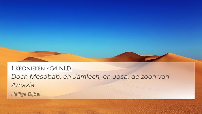 1 Kronieken 4:34 NLD Bible Verse Image