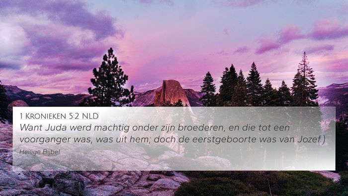 1 Kronieken 5:2 NLD Bible Verse Image