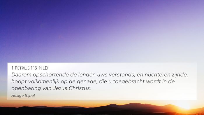 1 Petrus 1:13 NLD Bible Verse Image