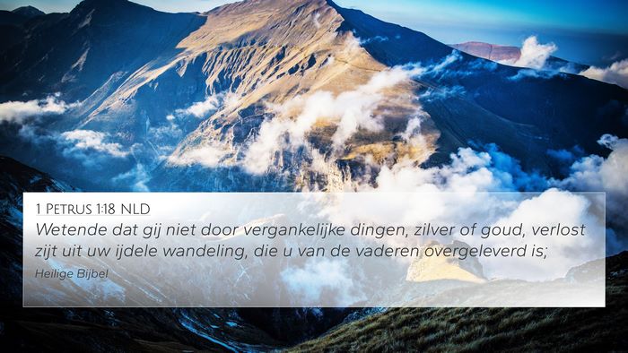 1 Petrus 1:18 NLD Bible Verse Image