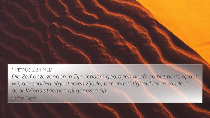 1 Petrus 2:24 NLD Bible Verse Image