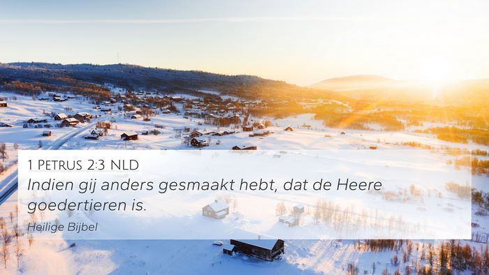 1 Petrus 2:3 NLD Bible Verse Image