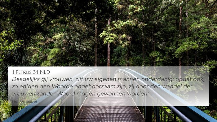 1 Petrus 3:1 NLD 4K Wallpaper - Desgelijks gij vrouwen, zijt uw eigenen mannen - 4K Wallpaper Bible Verse