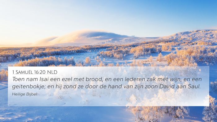 1 Samuël 16:20 NLD Bible Verse Image