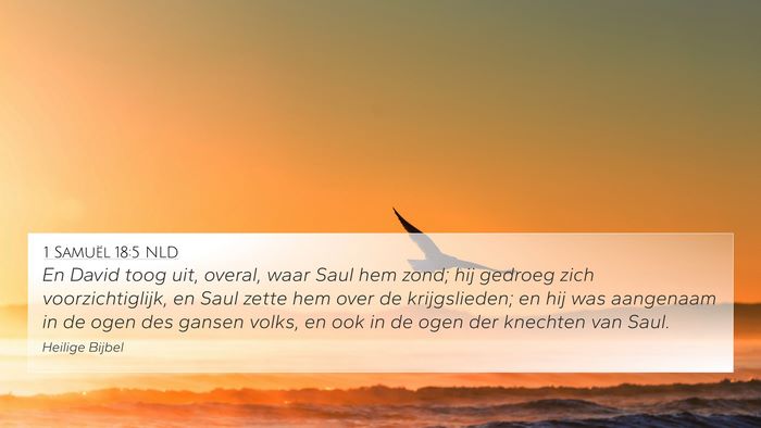 1 Samuël 18:5 NLD Bible Verse Image
