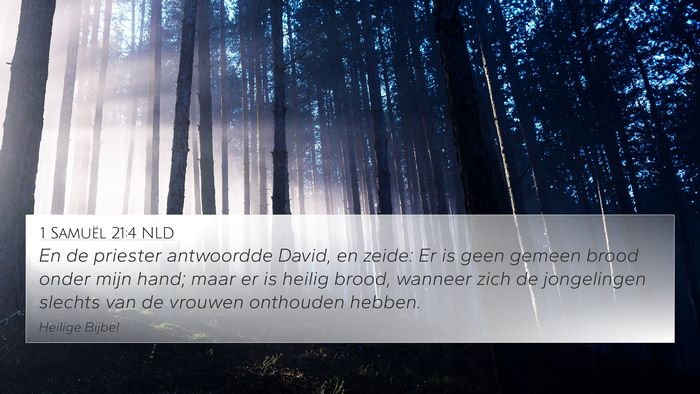 1 Samuël 21:4 NLD Bible Verse Image