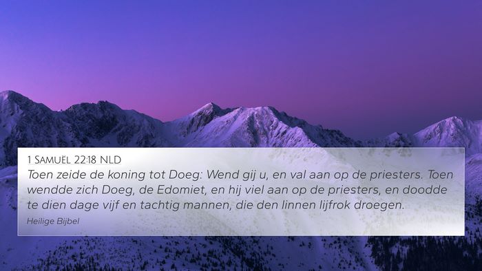 1 Samuël 22:18 NLD Bible Verse Image
