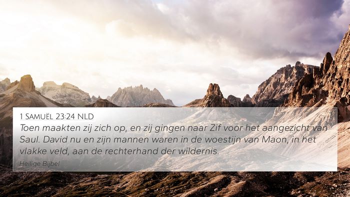 1 Samuël 23:24 NLD Bible Verse Image