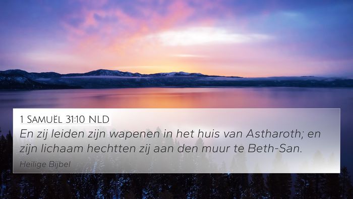 1 Samuël 31:10 NLD Bible Verse Image