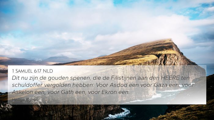 1 Samuël 6:17 NLD Bible Verse Image
