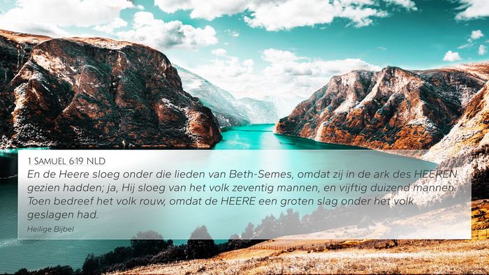 1 Samuël 6:19 NLD Bible Verse Image
