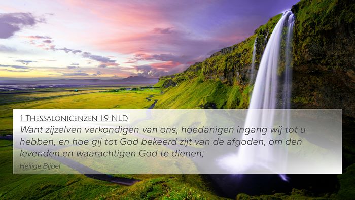 1 Thessalonicenzen 1:9 NLD Bible Verse Image