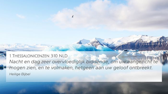 1 Thessalonicenzen 3:10 NLD Bible Verse Image