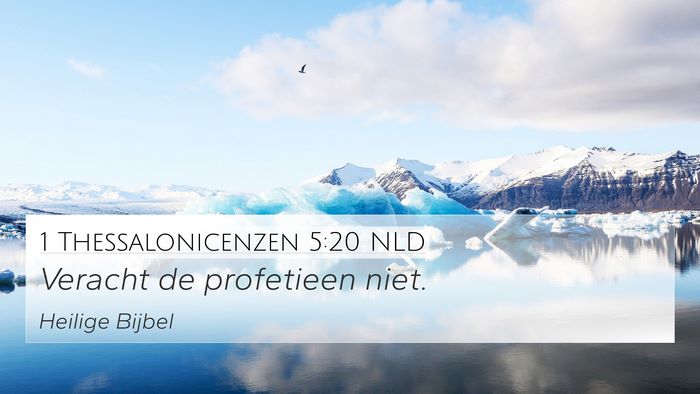 1 Thessalonicenzen 5:20 NLD Bible Verse Image