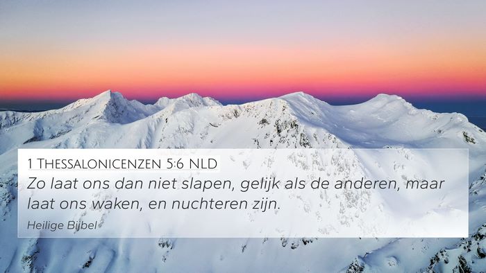 1 Thessalonicenzen 5:6 NLD Bible Verse Image