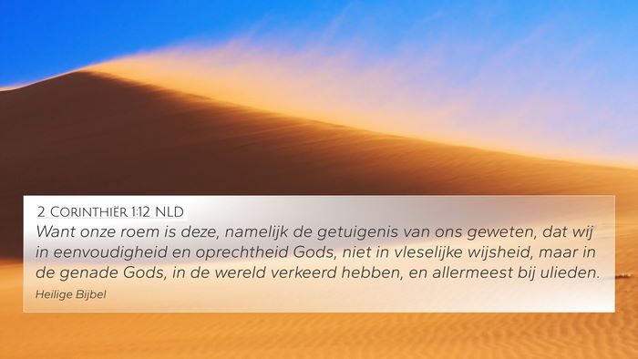 2 Corinthiër 1:12 NLD Bible Verse Image
