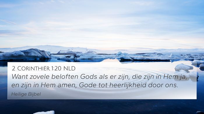 2 Corinthiër 1:20 NLD Bible Verse Image