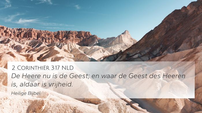 2 Corinthiër 3:17 NLD Bible Verse Image
