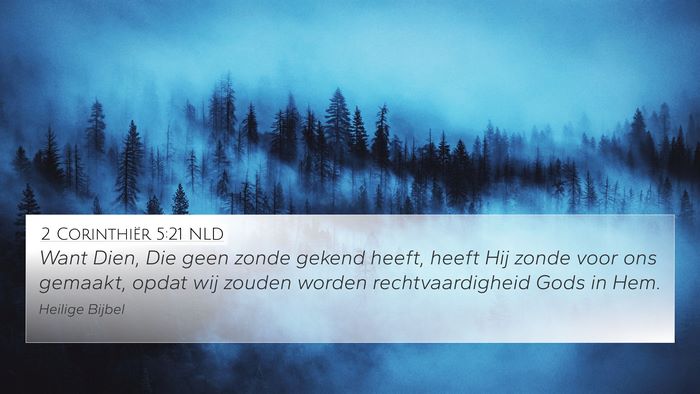 2 Corinthiër 5:21 NLD Bible Verse Image