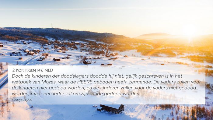 2 Koningen 14:6 NLD Bible Verse Image