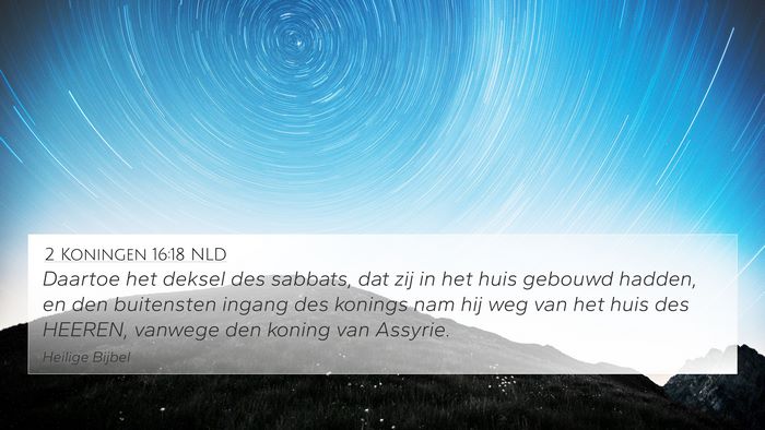 2 Koningen 16:18 NLD Bible Verse Image