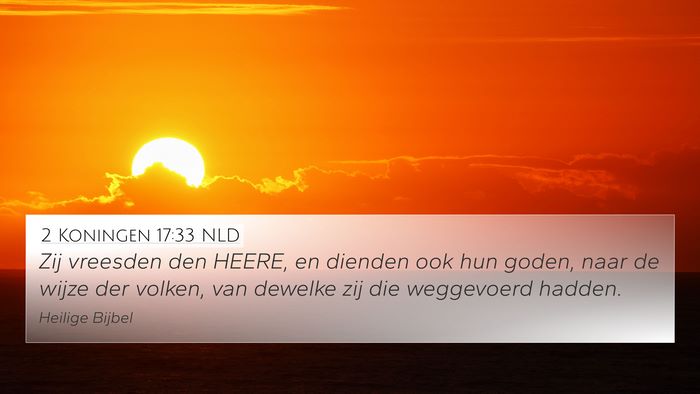 2 Koningen 17:33 NLD Bible Verse Image