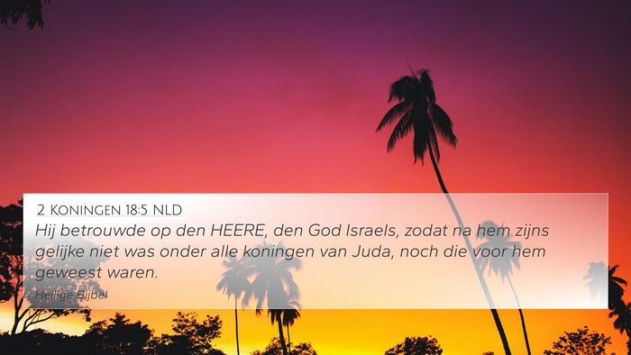 2 Koningen 18:5 NLD Bible Verse Image