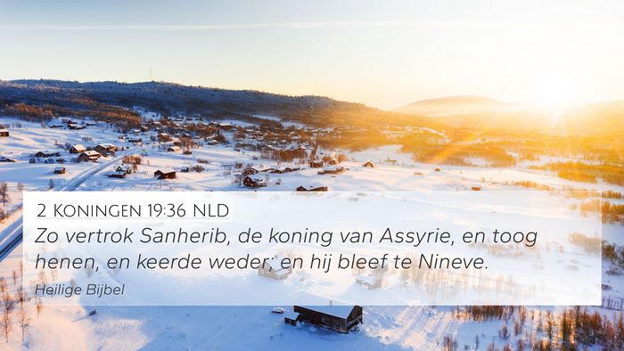 2 Koningen 19:36 NLD Bible Verse Image