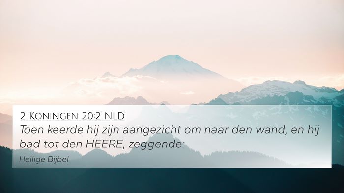 2 Koningen 20:2 NLD 4K Wallpaper - Toen keerde hij zijn aangezicht om naar den wand, - 4K Wallpaper Bible Verse