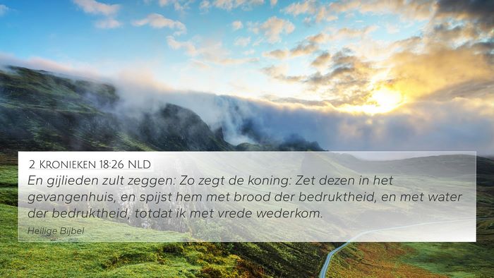2 Kronieken 18:26 NLD 4K Wallpaper - En gijlieden zult zeggen: Zo zegt de koning: Zet - 4K Wallpaper Bible Verse