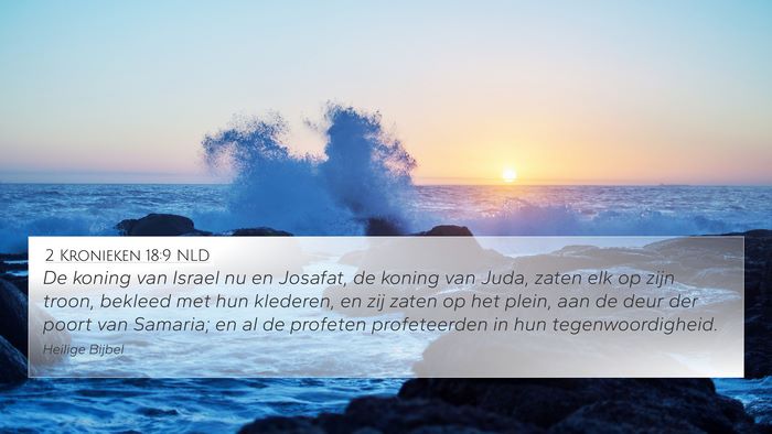 2 Kronieken 18:9 NLD Bible Verse Image