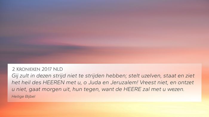 2 Kronieken 20:17 NLD Bible Verse Image